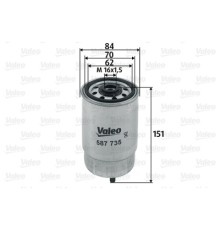 Фільтр паливний Valeo 587735
