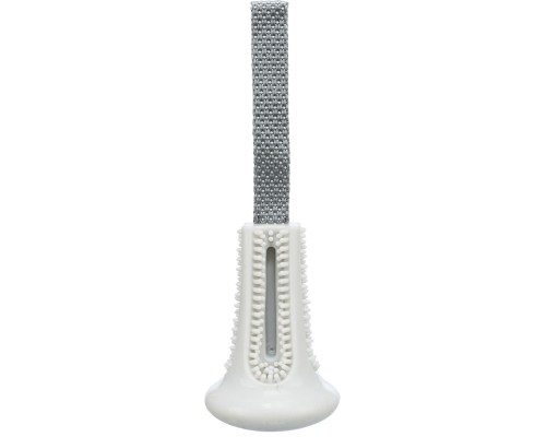 Іграшка для собак Trixie Дзвіночок з мотузкою для ласощів 11×22 см (гума) (4011905334127)