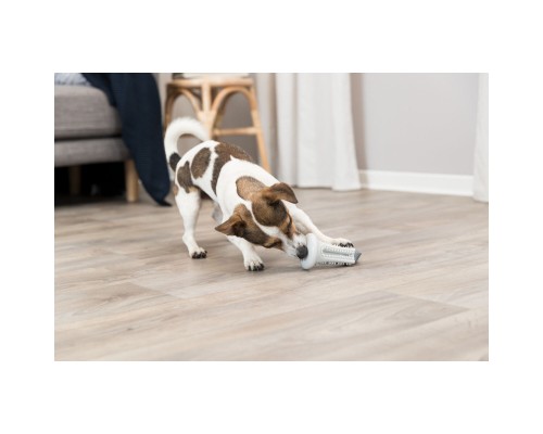 Іграшка для собак Trixie Дзвіночок з мотузкою для ласощів 11×22 см (гума) (4011905334127)