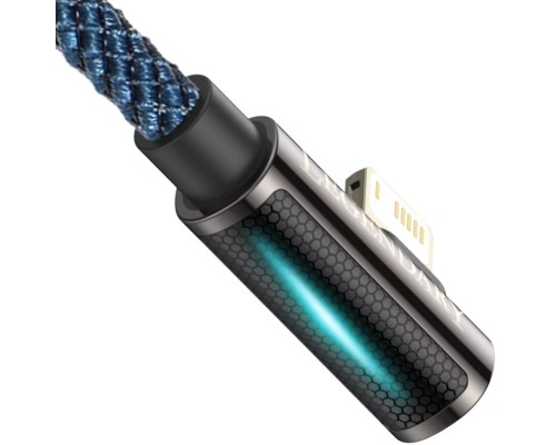 Дата кабель USB 2.0 AM to Lightning 2.0m CACS 2.4A 90 Legend Series Elbow Blue Baseus (CACS000103)