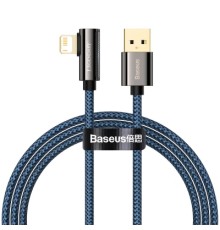 Дата кабель USB 2.0 AM to Lightning 2.0m CACS 2.4A 90 Legend Series Elbow Blue Baseus (CACS000103)