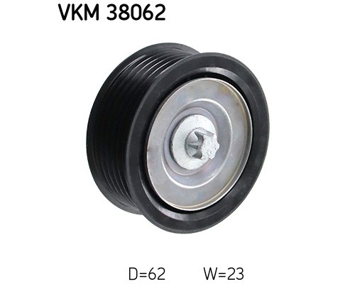 Ролик натягувача ременя SKF VKM 38062