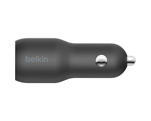 Зарядний пристрій Belkin Car Charger 37W PD PPS Dual Black (CCB004BTBK)