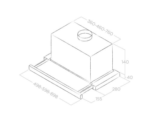 Витяжка кухонна Elica ELITE 14 PLUS BL/A/60