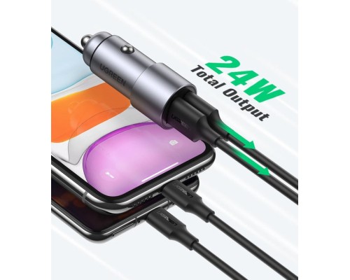 Зарядний пристрій Ugreen USB-A Dual 24W QC Grey (CD130) (50592)