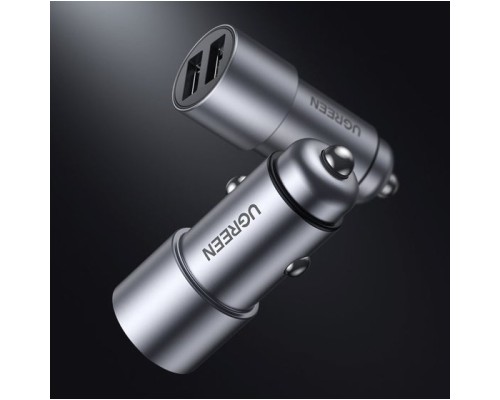 Зарядний пристрій Ugreen USB-A Dual 24W QC Grey (CD130) (50592)