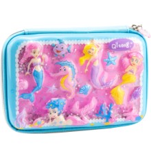 Пенал Cool For School подвійний з ефектом акваріума 1 відділення Блакитний (QT-5703-Blue)