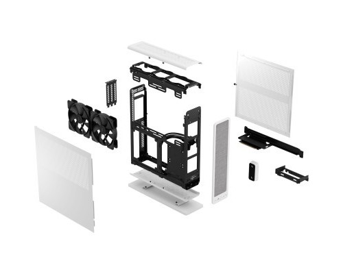 Корпус Fractal Design Ridge White mITX PCIe 4.0 (FD-C-RID1N-12)
