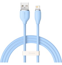 Дата кабель USB 2.0 AM to Lightning 2.0m 2.4A Jelly Liquid Silica Gel Blue Baseus (CAGD000103)