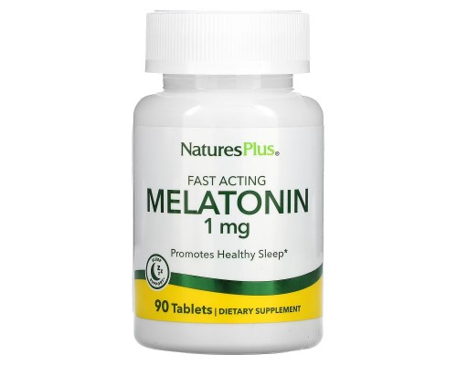 Амінокислота Natures Plus Мелатонін Швидкодіючий, 1 мг, Fast Acting Melatonin, 90 табле (NAP-47624) Амінокислота Natures Plus Мелатонін Швидкодіючий, 1 мг, Fast Acting Melatonin, 90 табле (NAP-47624)