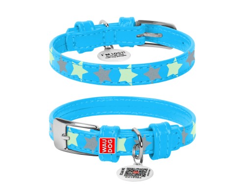 Нашийник для тварин WAUDOG Glamour з QR паспортом 