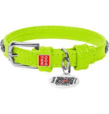 Нашийник для тварин WAUDOG Glamour з QR-паспортом 