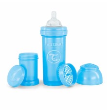 Пляшечка для годування Twistshake Pearl Blue 260 мл, антиколікова, силіконова (78381)