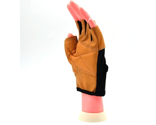 Рукавички для фітнесу MadMax MFG-444 Fitness Brown S (MFG-444-Brown_S)