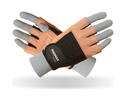 Рукавички для фітнесу MadMax MFG-444 Fitness Brown S (MFG-444-Brown_S)