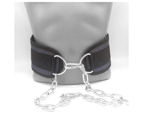 Обважнювач MadMax MFA-290 неопреновий з ланцюгом Сіро-Чорний L (MFB-290)