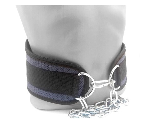 Обважнювач MadMax MFA-290 неопреновий з ланцюгом Сіро-Чорний L (MFB-290)