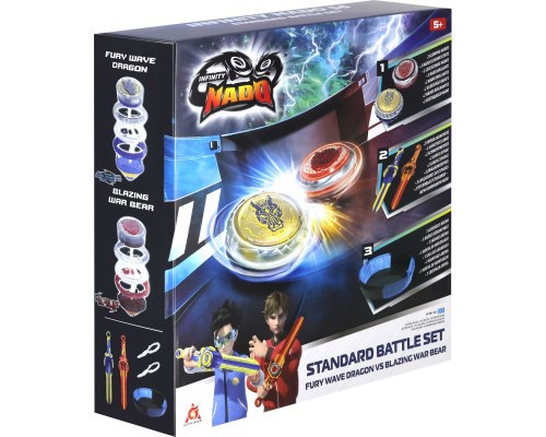 Дзига Auldey Infinity Nado VI Battle Set Fury Wave Dragon vs Blazing War Bear (EU654181)