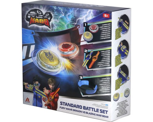 Дзига Auldey Infinity Nado VI Battle Set Fury Wave Dragon vs Blazing War Bear (EU654181)