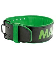 Атлетичний пояс MadMax MFB-302 Quick Release Belt шкіряний Black/Green XL (MFB-302_XL)