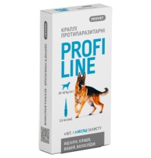Краплі для тварин ProVET Profiline інсектоакарицид для собак 20-40 кг 4/3 мл (4823082431021)