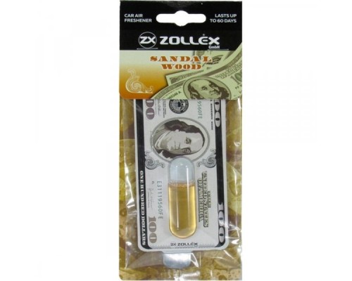 Ароматизатор для автомобіля Zollex Dollar Sandal wood (3930252) 