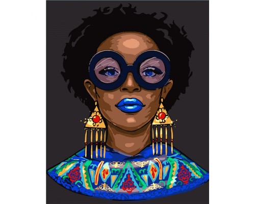 Картина по номерам Santi Екзотична красуня ©maryzueva_art 40*50 см (954733)