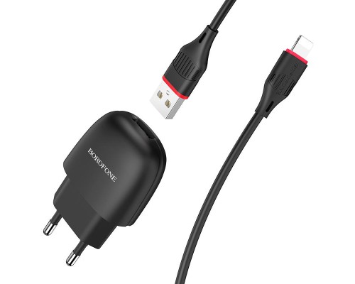 Зарядний пристрій BOROFONE BA49A Black (BA49ALB)
