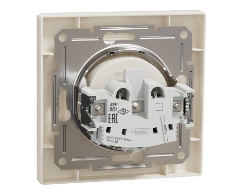 Розетка Schneider Electric ASFORA без заземлення крем (EPH3000123)