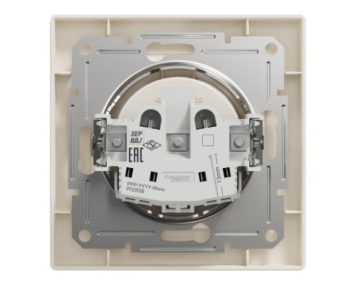 Розетка Schneider Electric ASFORA без заземлення крем (EPH3000123)