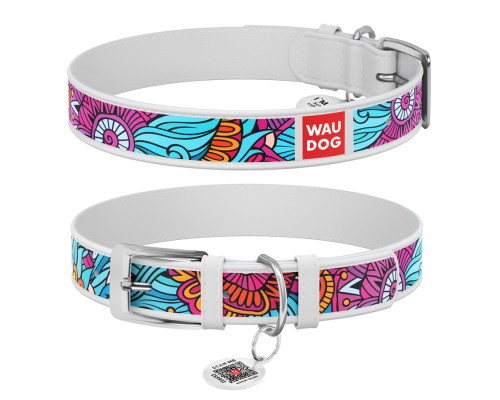Нашийник для тварин WAUDOG Design з QR паспортом 