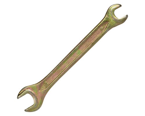 Ключ Sigma ріжковий 8x10мм жовтий цинк (6025101)