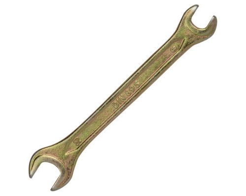 Ключ Sigma ріжковий 8x10мм жовтий цинк (6025101)