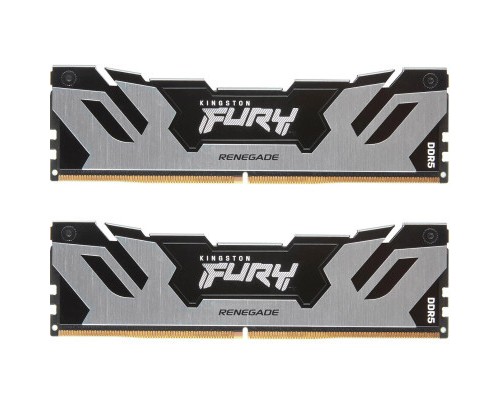 Модуль пам'яті для комп'ютера DDR5 64GB (2x32GB) 6400 MHz Renegade Silver XMP Kingston Fury (ex.HyperX) (KF564C32RSK2-64)