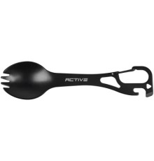 Ложка-виделка туристична Active Taller Black (GHKS001-H)