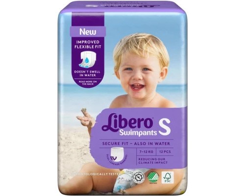Підгузки Libero Swimpants Small 7-12 кг 12 шт (7322541981659)