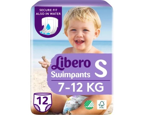 Підгузки Libero Swimpants Small 7-12 кг 12 шт (7322541981659)
