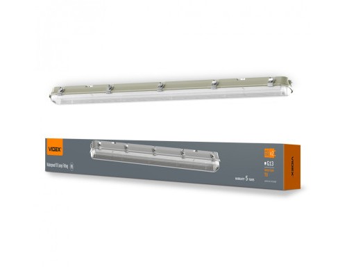 Світильник Videx IP65 2хТ8 VIDEX 1,2М 220V (VL-BNW-T8122G)