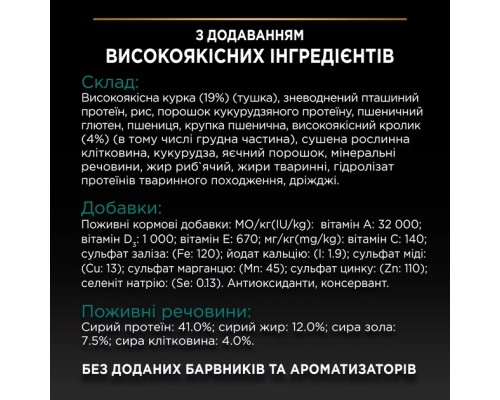 Сухий корм для кішок Purina Pro Plan Sterilised з кроликом 10 кг (7613033566486) Сухий корм для кішок Purina Pro Plan Sterilised з кроликом 10 кг (7613033566486)