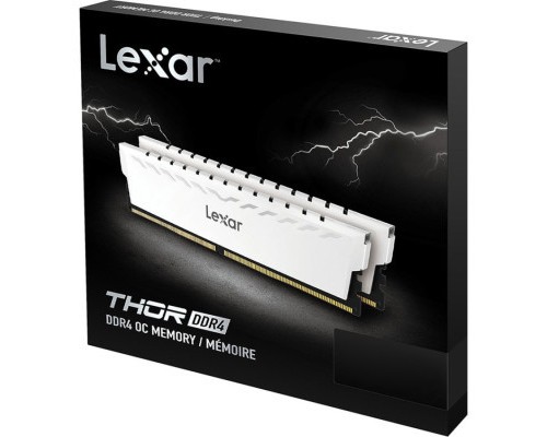 Модуль пам'яті для комп'ютера DDR4 16GB (2x8GB) 3600 MHz Thor White Lexar (LD4BU008G-R3600GDWG)