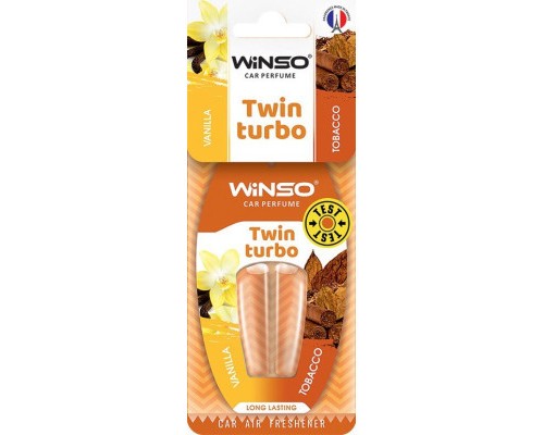 Ароматизатор для автомобіля WINSO Twin Turbo - Vanilla & Tobacco (538800)