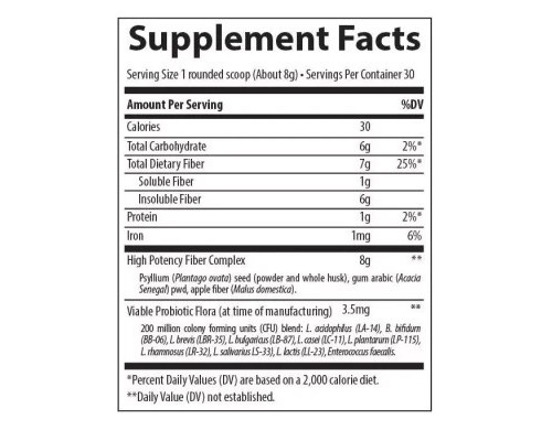 Трави Trace Minerals Клітковина, повне очищення, Complete Cleansing Fiber, 240 гр (TMR00003)