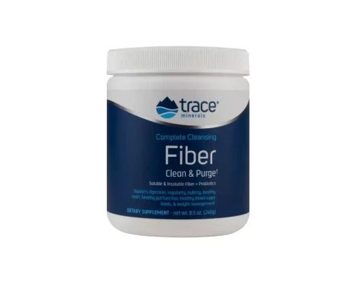 Трави Trace Minerals Клітковина, повне очищення, Complete Cleansing Fiber, 240 гр (TMR00003)