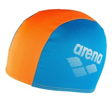 Шапка для плавання Arena Polyester II JR 002468-730 блакитний, помаранчеви (3468336218143)