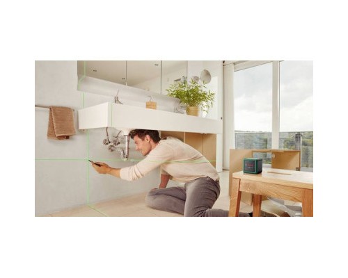 Лазерний нівелір Bosch Quigo Green, до 12м, 0.6мм/м, 1.098кг (0.603.663.C04)