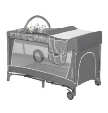 Дитячий манеж Lionelo Flower Grey Stone (LO-FLOWER GREY STONE)