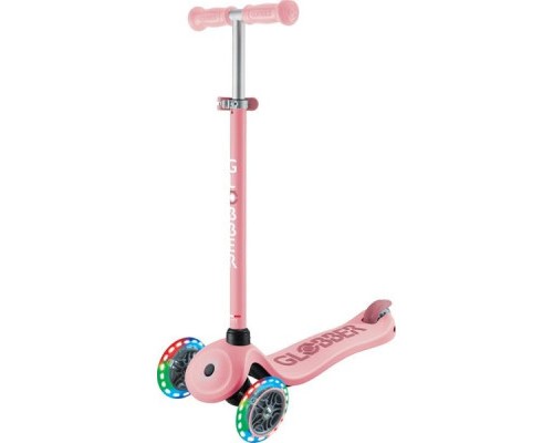 Самокат Globber Go Up Sporty Led пастельно-рожевий (452-710-4)