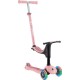 Самокат Globber Go Up Sporty Led пастельно-рожевий (452-710-4)