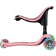 Самокат Globber Go Up Sporty Led пастельно-рожевий (452-710-4)