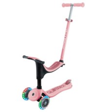 Самокат Globber Go Up Sporty Led пастельно-рожевий (452-710-4)